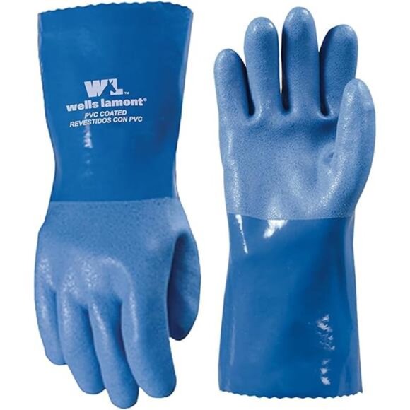 Heavy Duty PVC Coated Work Gloves | Liquid/Chemical, Abrasion & Cut Resistant - Picture 6 of 6